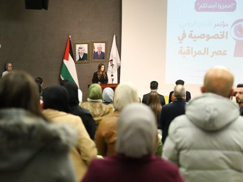 مركز "حملة" وكلية الإعلام الحديث في الجامعة العربية الامريكية تنظمان مؤتمر "الأمان الرقمي: الخصوصية في عصر المراقبة" بحضور ست جامعات فلسطينية