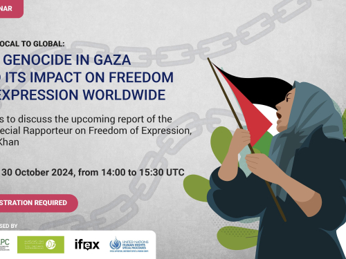 The Genocide in Gaza and Its Impact on Freedom of Expression Worldwide